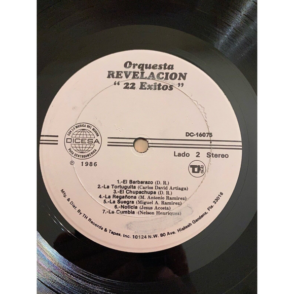 Orquesta Revelación 22 Exitos 1986 LP TH Records DC 16075 EX Vinyl Record - Picture 7 of 7